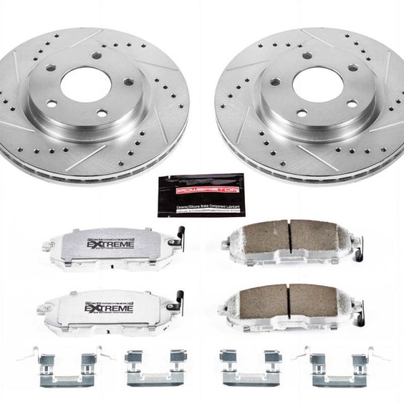 Power Stop 13-18 Nissan Sentra Front Z26 Street Warrior Brake Kit Brake Kits - Performance D&S PowerStop