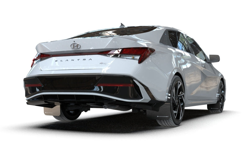 Rally Armor 2024-25 Hyundai Elantra N/N Line Black Mud Flap w/Red Logo Mud Flaps Rally Armor