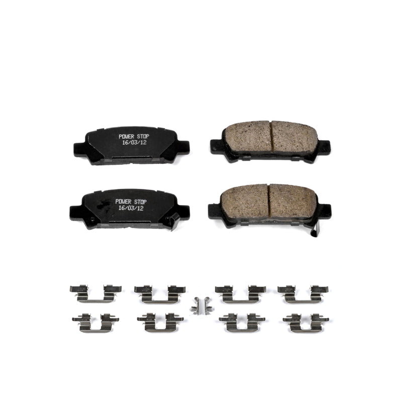 Power Stop 03-06 Subaru Baja Rear Z17 Evolution Ceramic Brake Pads w/Hardware Brake Pads - OE PowerStop