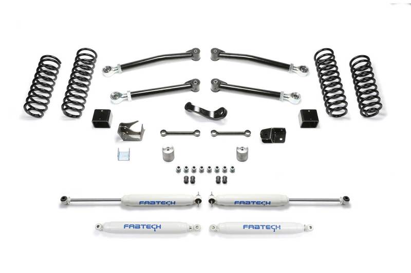 Fabtech 07-18 Jeep JK 2-Door 3in Trail w/Perf Shocks Control Arms Fabtech