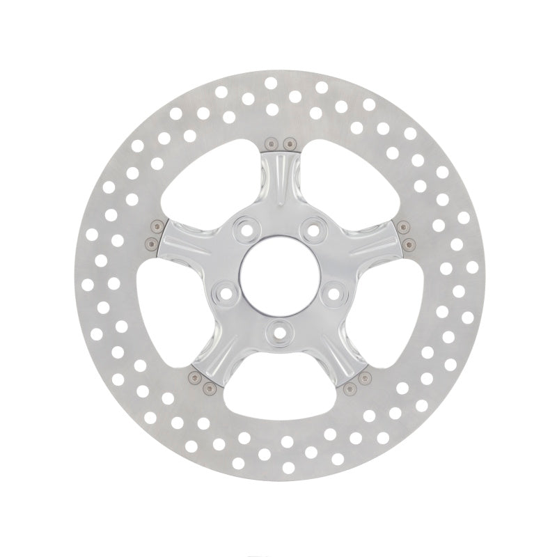 Performance Machine Disc/Carr 11.5 Fierce Rr - Chrome Brake Rotors - Drilled Performance Machine