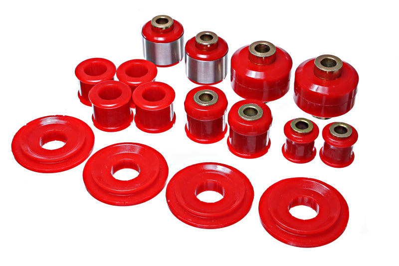 Energy Suspension 2015 Ford Mustang Rear Control Arm Bushing Set - Red Bushing Kits Energy Suspension