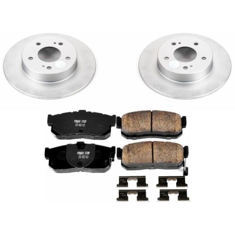 Power Stop 96-01 Infiniti I30 Rear Z17 Evolution Geomet Coated Brake Kit Brake Kits - Performance Blank PowerStop