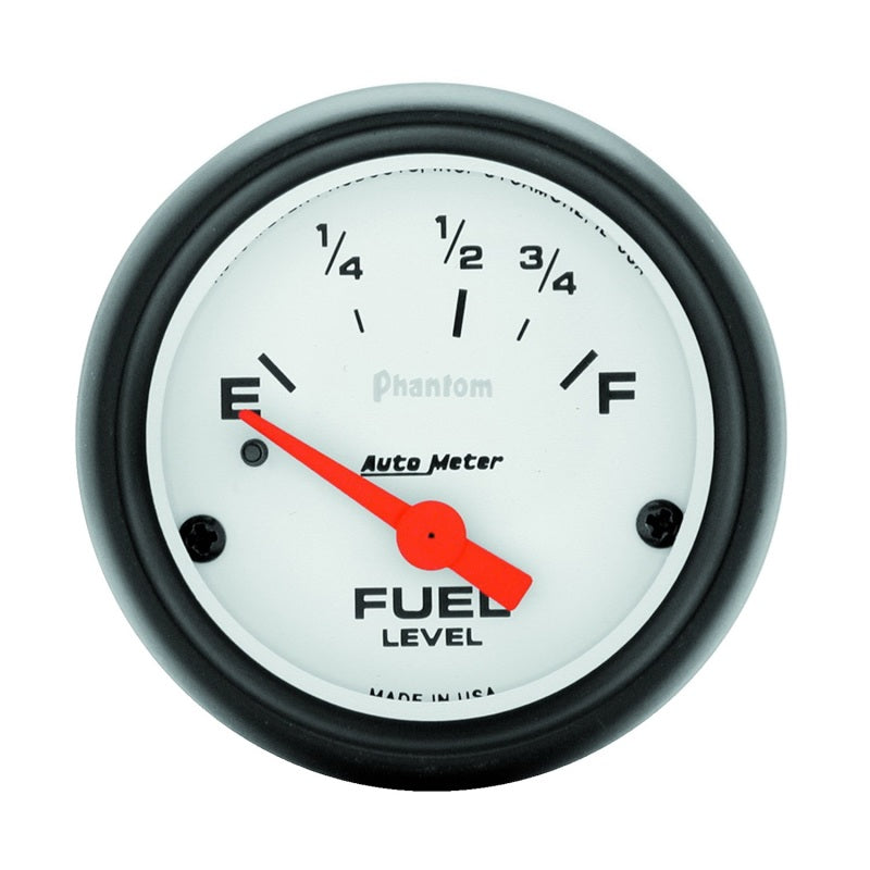 Autometer Phantom 52mm 73 Ohm Empty-10 Ohm Fuel Short Sweep Electric Fuel Level Gauge Gauges AutoMeter