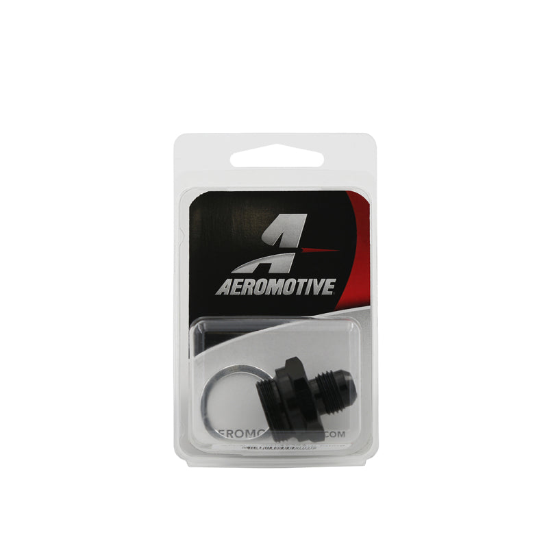 Aeromotive AN-06 Holley Carb 7/8in x 20 Thread Dual Feed Bowl Adapter Fitting Fittings Aeromotive