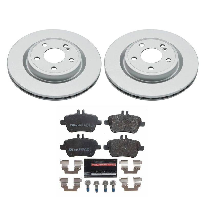 Power Stop 14-19 Mercedes-Benz CLA250 Rear Euro-Stop Brake Kit Brake Kits - OE PowerStop