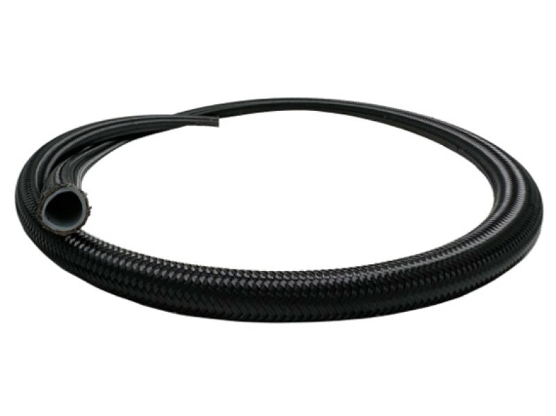 Fuelab Black Nylon Stainless Steel Braided PTFE Hose - 6AN - 10ft Hoses Fuelab