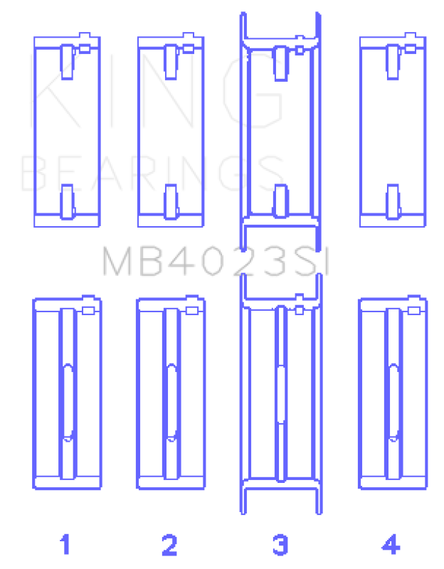 King Engine Bearings For FORD TAURUS V6 245CI/177CI/ Main Bearing Bearings King Engine Bearings