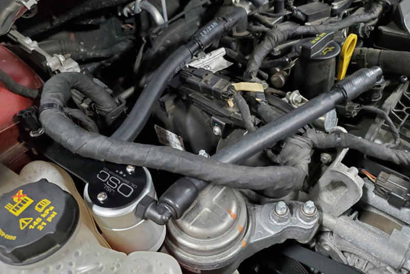 J&L 13-19 Ford Fusion 1.5L EcoBoost Oil Separator 3.0 Passenger Side - Clear Anodized Oil Separators J&L