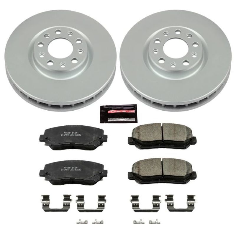 Power Stop 15-17 Chrysler 200 Front Z17 Evolution Geomet Coated Brake Kit Brake Kits - Performance Blank PowerStop