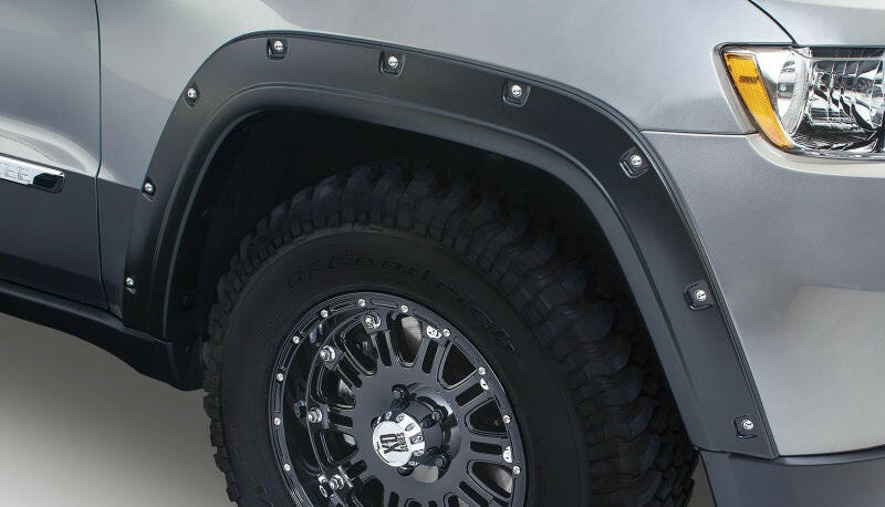 Bushwacker 11-18 Jeep Grand Cherokee Pocket Style Flares 2pc Does Not Fit SRT8 - Black Fender Flares Bushwacker