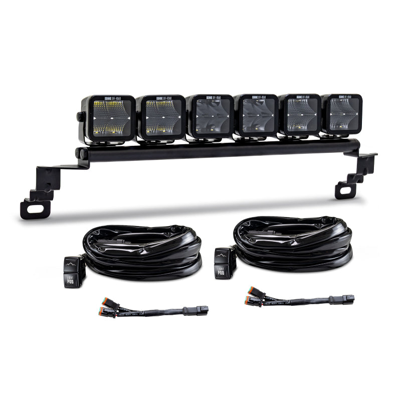 Borne Off-Road 2021+ Ford Bronco Direct Fit Light Pods - Standard Bumper - Kit of 6 Light Bars & Cubes Borne Off-Road