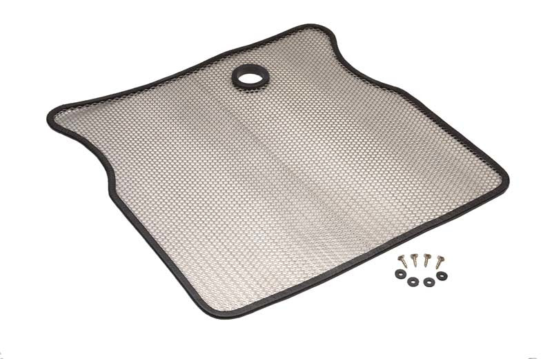 Kentrol 55-86 Jeep CJ Bug Shield - Polished Silver Stone/Bug Deflectors Kentrol