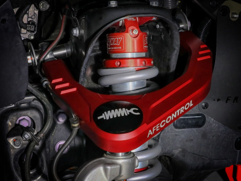 aFe Control 05-23 Toyota Tacoma Upper Control Arms - Red Anodized Billet Aluminum Uncategorized aFe
