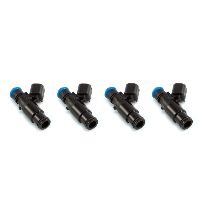 Injector Dynamics 1750-XDS - USCAR Connector / 48mm Length / 14mm (Black) BOTTOM Adaptor - Set of 4 Fuel Injector Sets - 4Cyl Injector Dynamics