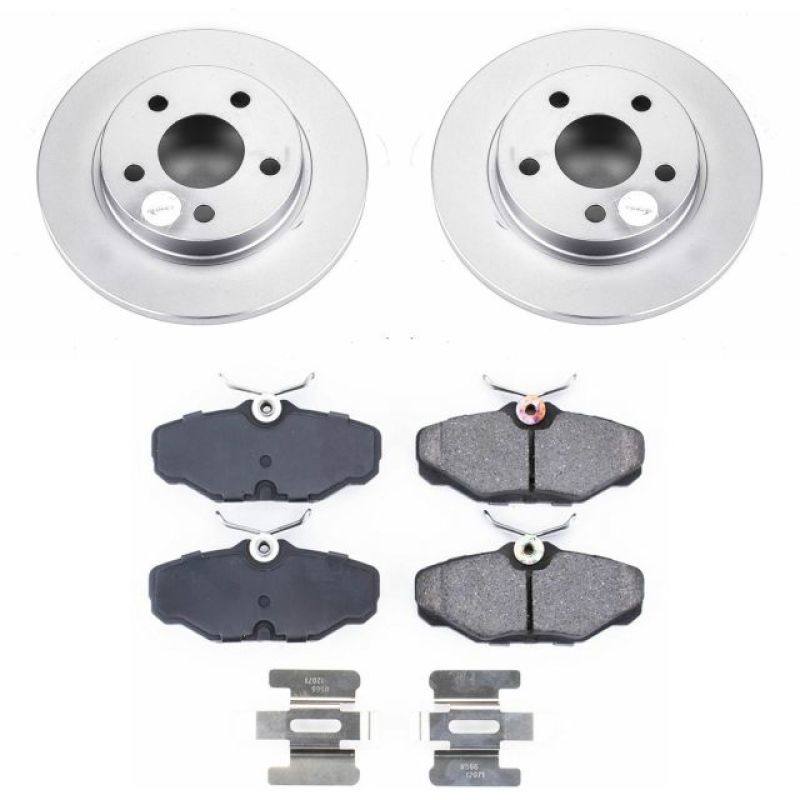 Power Stop 93-05 Ford Taurus Rear Z17 Evolution Geomet Coated Brake Kit Brake Kits - Performance Blank PowerStop