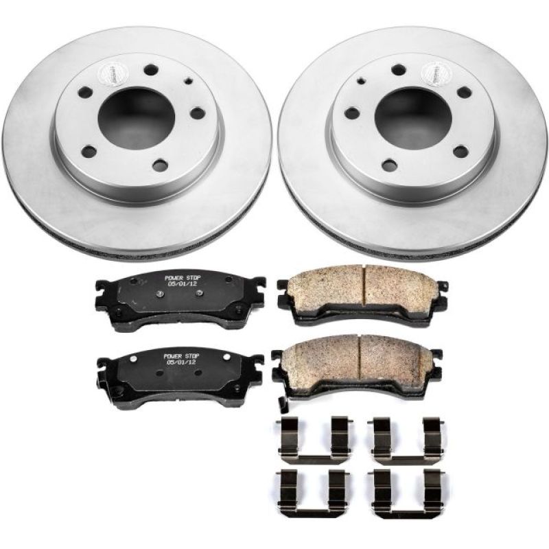 Power Stop 93-97 Ford Probe Front Z17 Evolution Geomet Coated Brake Kit Brake Kits - Performance Blank PowerStop