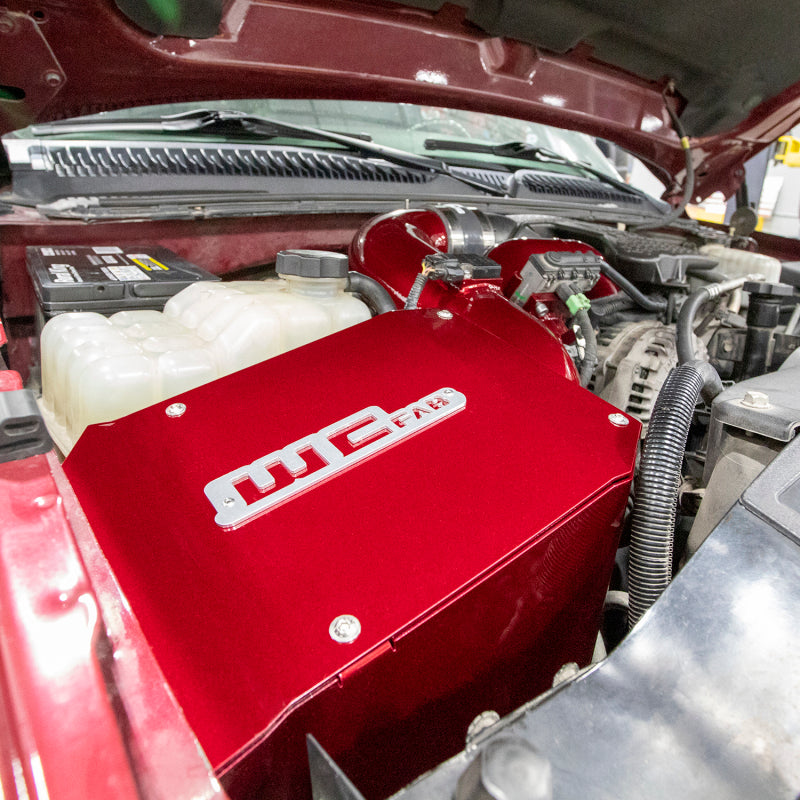 Wehrli 06-07 Duramax LBZ 4in. Intake Kit w/ Air Box - Bengal Red Cold Air Intakes Wehrli