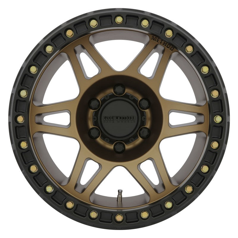 Method MR106 Beadlock 17x9 -44mm Offset 6x5.5 108mm CB Method Bronze w/BH-H24125 Wheel Wheels - Cast Method Wheels