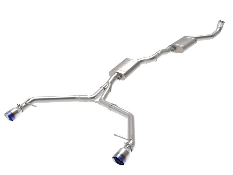 aFe MACH Force-Xp 13-16 Audi Allroad L4 SS Cat-Back Exhaust w/ Blue Flame Tips Catback aFe