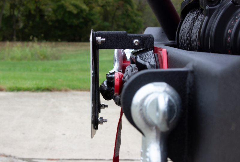 Fishbone Offroad 2018+ Jeep Wrangler JL - Black Aluminum Hawse Fairlead License Plate Mount License Frame Fishbone Offroad