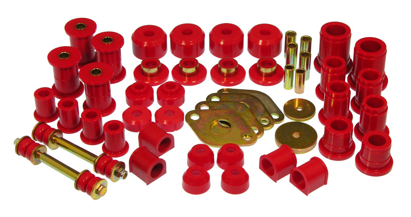 Prothane 89-94 Toyota Truck 4wd Total Kit - Red Bushings - Full Vehicle Kits Prothane