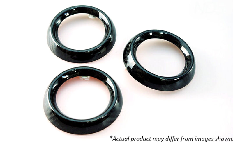 Revel GT Dry Carbon A/C Vent Covers 16-18 Mazda MX-5 - 3 Pieces Carbon Accessories Revel