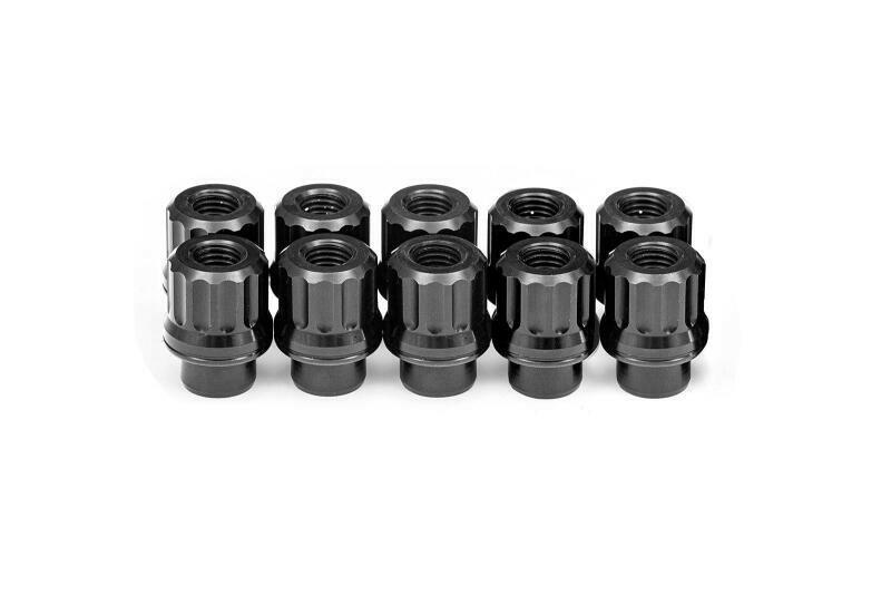 BMR 97-19 Chevrolet Corvette C5/C6/C7 Lug Nut Kit 12mm x 1.50 RH Shank 12-pt Alum Set of 10 Lug Nuts BMR Suspension