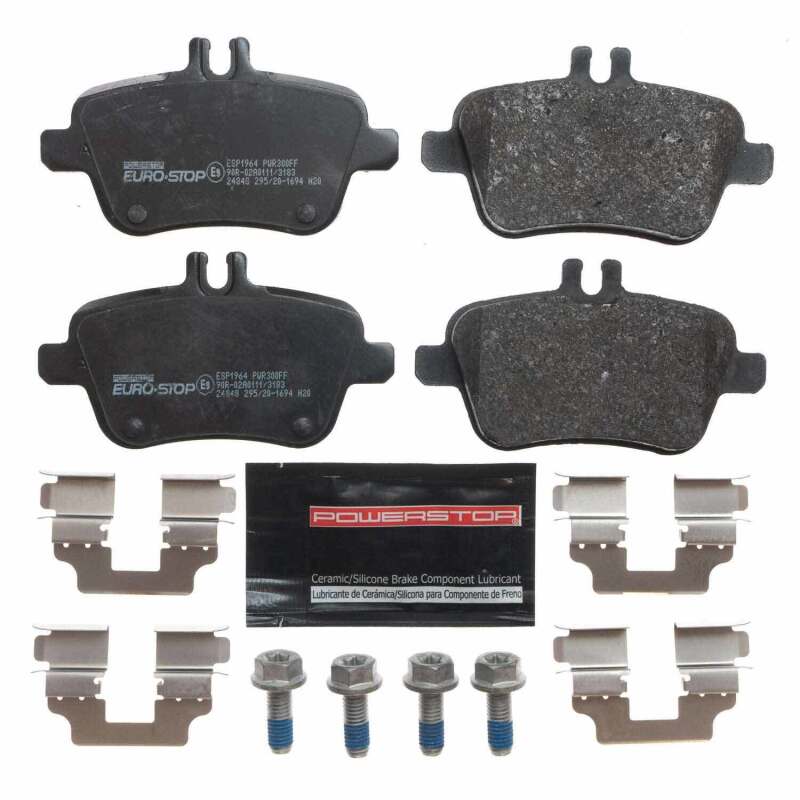Power Stop 12-16 Mercedes-Benz SLK350 Euro-Stop ECE-R90 Rear Brake Pads Brake Pads - OE PowerStop