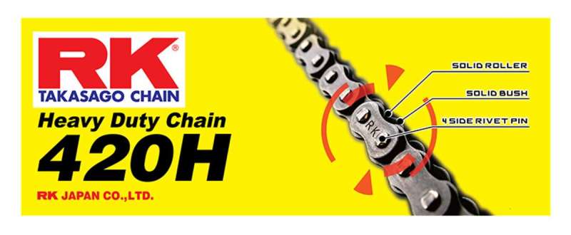 RK Chain RK-M 420H-138L - Natural Chains RK Chain