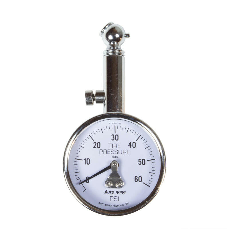 Autometer 60 PSi Peak/Hold Mechanical Tire Pressure Gauge Gauges AutoMeter