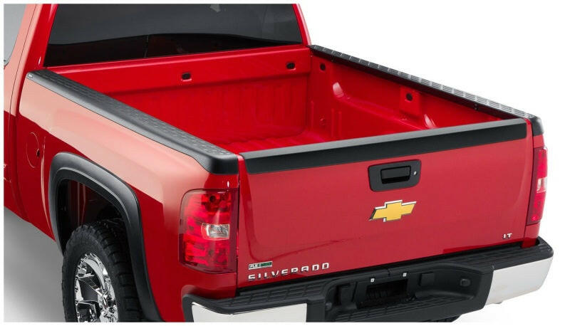 Bushwacker 07-13 Chevy Silverado 1500 Fleetside Bed Rail Caps 97.6in Bed - Black Bed Caps Bushwacker