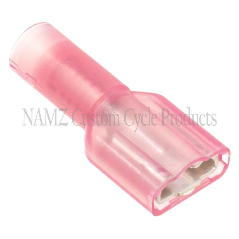 NAMZ Fully Insulated .25in. Female Quick Disconnect Terminals 22-18g (25 Pack) Wiring Connectors NAMZ