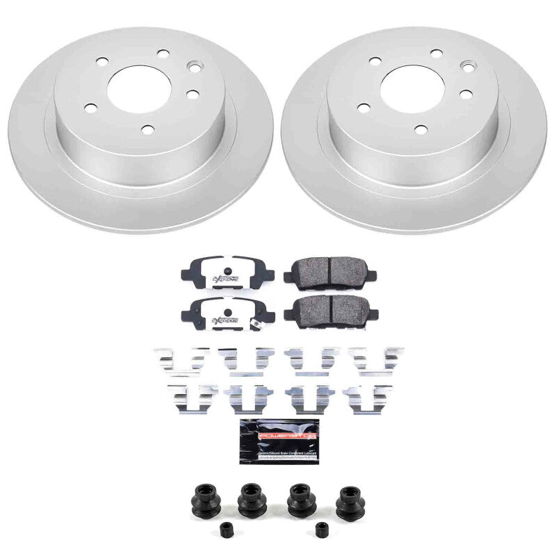 Power Stop 02-06 Nissan Altima Rear Z26 Coated Brake Kit Brake Kits - Performance D&S PowerStop