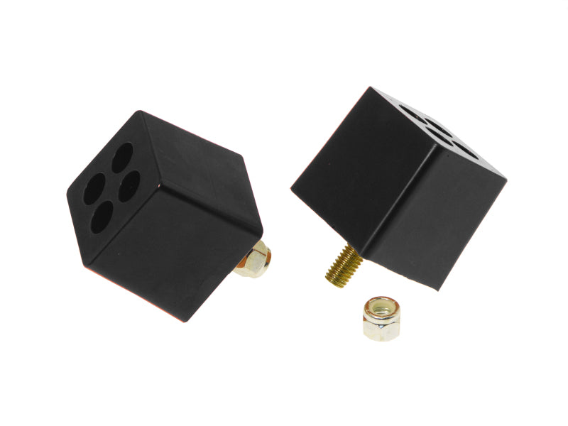 Prothane Universal Bump Stop 2X2X2 W 3/8in Stud - Black Bump Stops Prothane