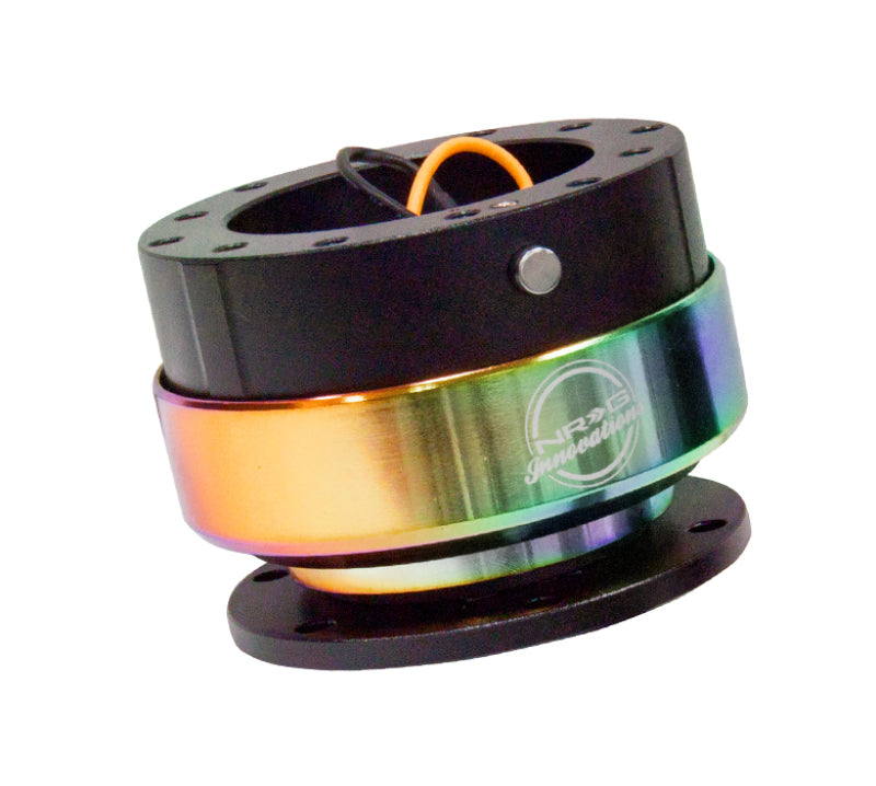 NRG Quick Release Gen 2.0 - Black Body / Neochrome Ring Quick Release Adapters NRG