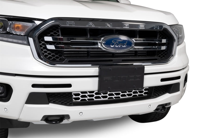 Putco 19-20 Ford Ranger w/o Adaptive Cruise - Hex Shield - Polished SS Bumper Grille Inserts Grilles Putco