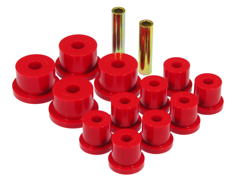 Prothane 64-65 Ford Mustang Rear Spring & 9/16in Shackle Bushings - Red Bushing Kits Prothane