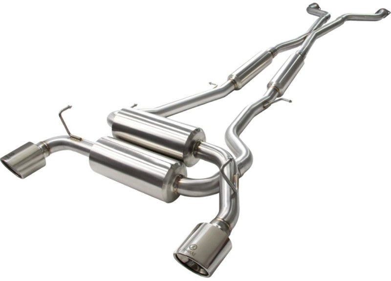 aFe Takeda 2-1/2in 304SS Cat-Back Exhaust Infiniti G37 08-13/Q60 14-15 V6-3.7 w/ Polished Tips Catback aFe