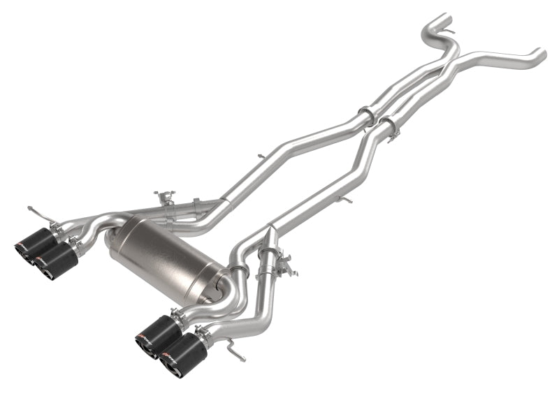aFe MACHForce XP Exhausts Cat-Back SS 19-21 BMW M2 Competition L6-3.0L w/Carbon Tips Catback aFe