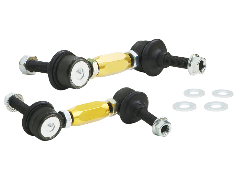 Whiteline Universal Swaybar Link Kit-Heavy Duty Adjustable Ball Joint Sway Bar Endlinks Whiteline