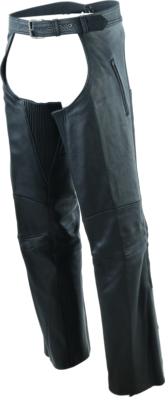 Kuryakyn Leather By River Road Longhaul Leather Chaps Black - Large Pants Kuryakyn