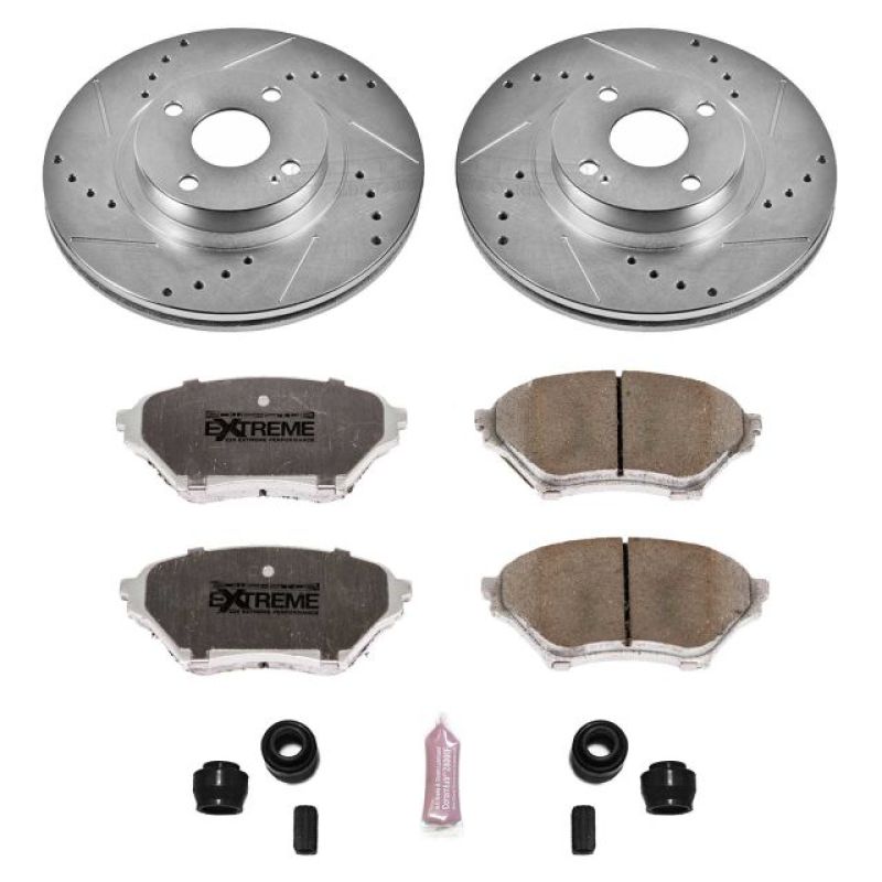 Power Stop 01-05 Mazda Miata Front Z26 Street Warrior Brake Kit Brake Kits - Performance D&S PowerStop