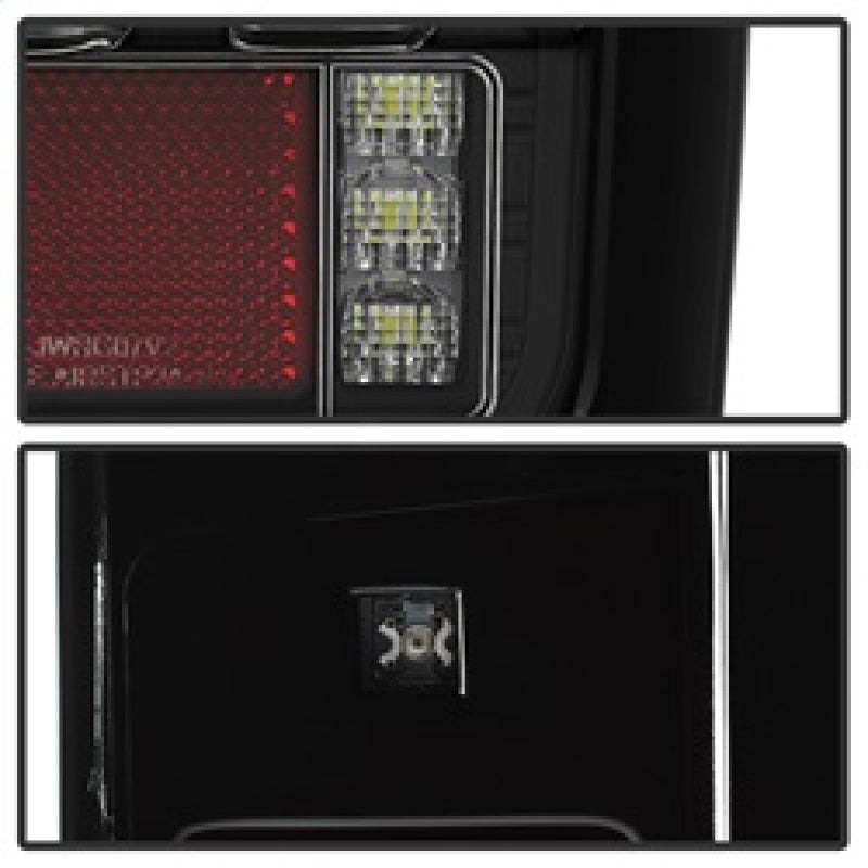 Spyder 07-16 Jeep Wrangler Version 2 Light Bar LED Tail Lights - Black (ALT-YD-JWA07V2-LBLED-BK) Tail Lights SPYDER