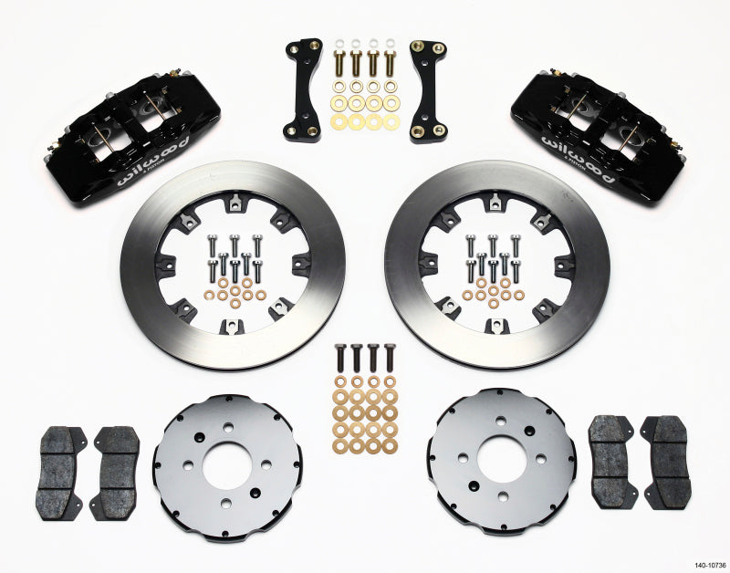 Wilwood Dynapro 6 Front Hat Kit 12.19in 90-99 Civic w/240 mm Disc Big Brake Kits Wilwood