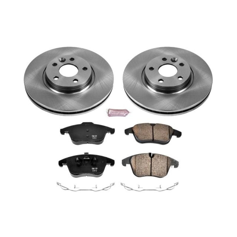 Power Stop 11-14 Volvo S60 Front Autospecialty Brake Kit Brake Kits - OE PowerStop