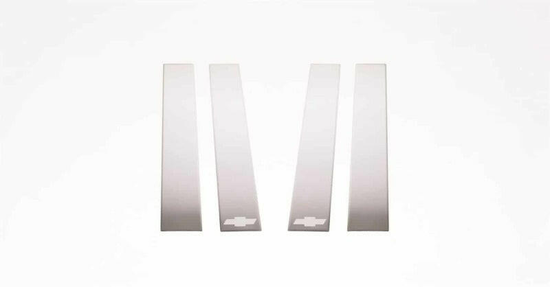Putco 14-14 Chevrolet Silverado HD - (Ext Cab) - 4pcs Stainless Steel Pillar Posts Classic Exterior Trim Putco