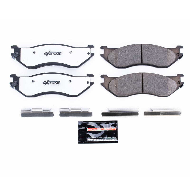 Power Stop 04-06 Dodge Durango Front Z36 Truck & Tow Brake Pads w/Hardware Brake Pads - Performance PowerStop