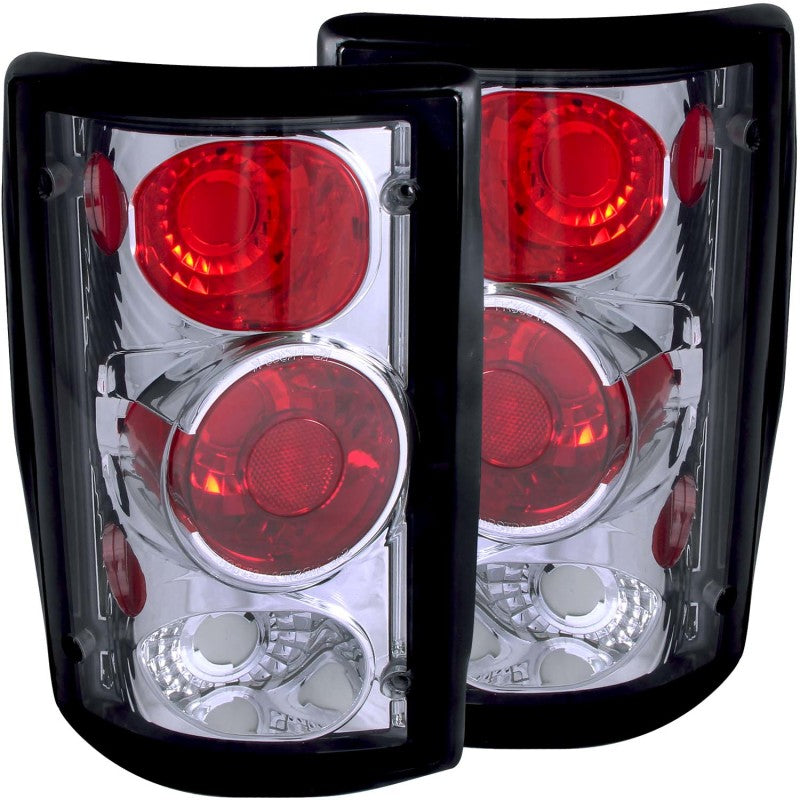ANZO 2000-2005 Ford Excursion Taillights Chrome Tail Lights ANZO