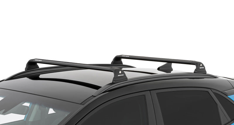 Rhino-Rack 18-22 Hyundai Kona 1st Gen 5 Door SUV w/Flush Rails Vortex RVP 2 Bar Roof Rack - Black Roof Rack Rhino-Rack